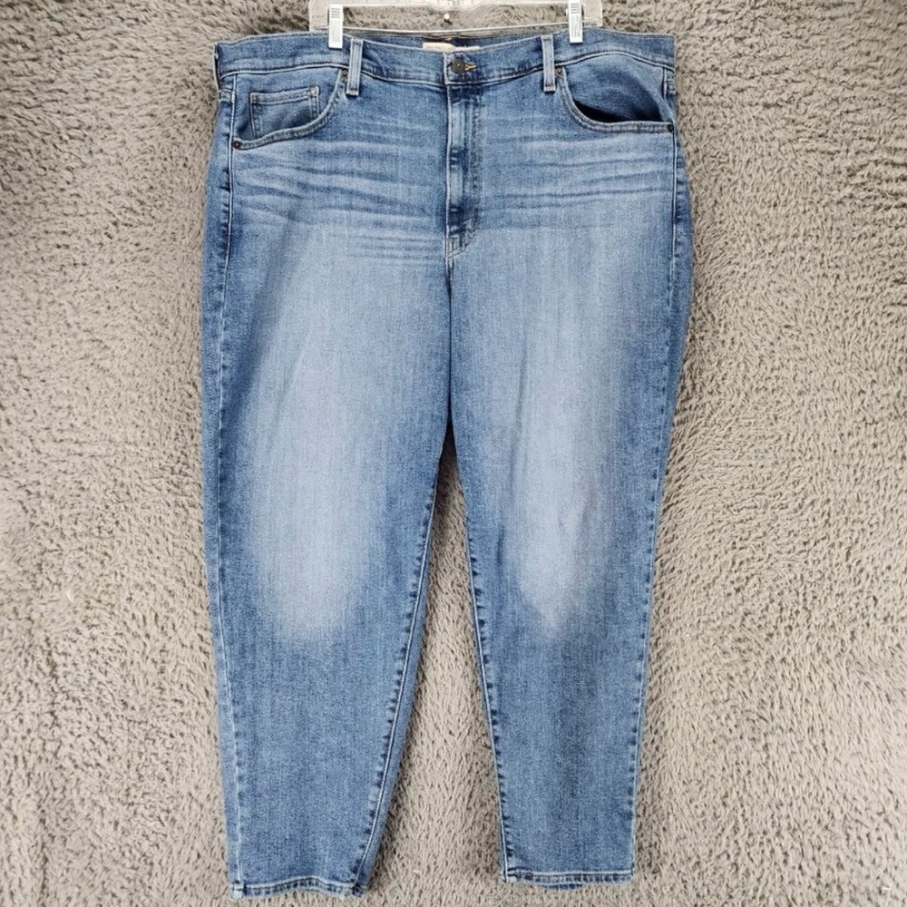 Levis Jeans Womens 20W Blue Stretch High Rise Mom *GUC*